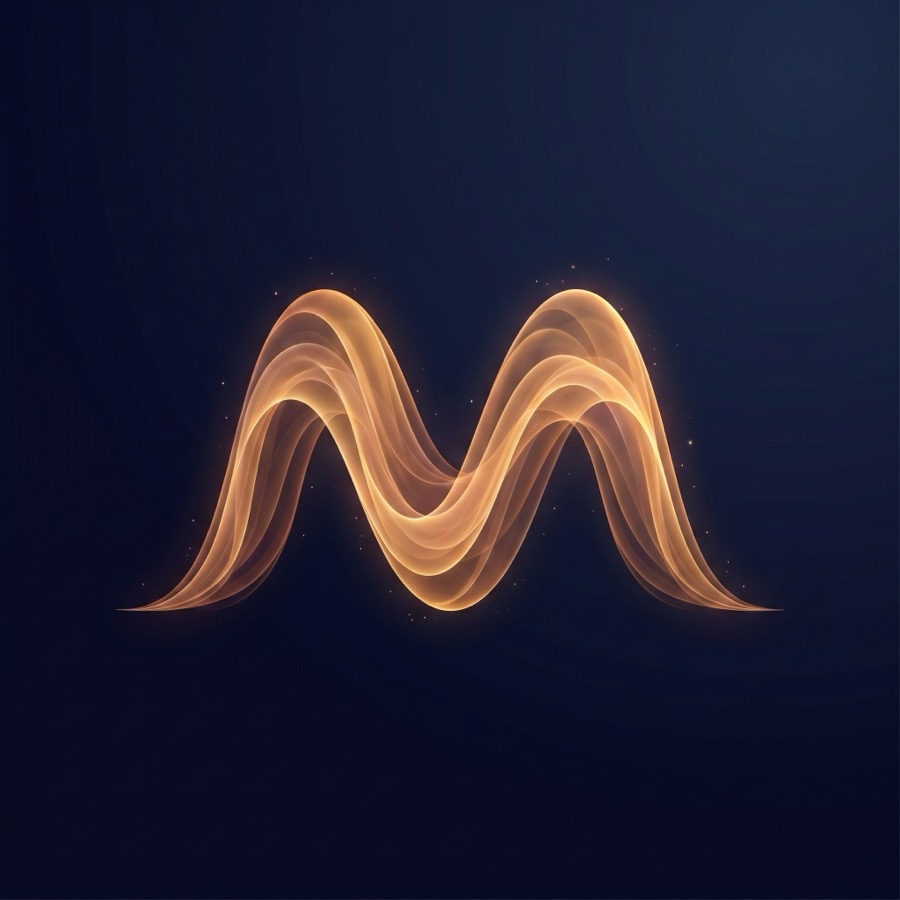 Mirror Agent Labs mark: a waveform in the shape of an M